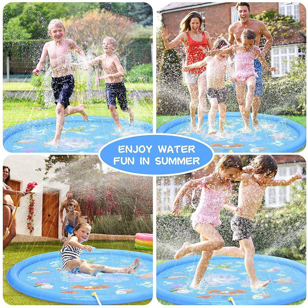 Sprinkler For Kids And Baby Outdoor Splash Pad Inflatable Toy For Summer 68'' - SKINMOZ MARKET