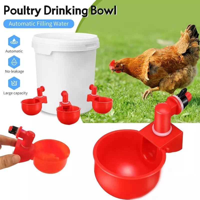 Automatic Chicken Cup Waterer : Auto Poultry Water Cup - SKINMOZ MARKET