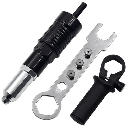 Rivet Gun Adapter Kit With Different Matching Nozzle Bolts
