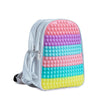 POP IT Backpack For School Rainbow Multicolor : Pop It Fidget Back Pack - SKINMOZ MARKET