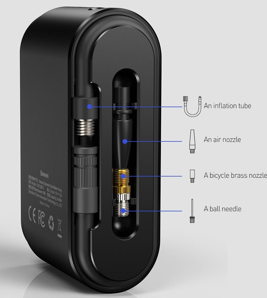 Air Compressor For Car Tire Inflator : Portable Mini Car Air Pump - SKINMOZ MARKET