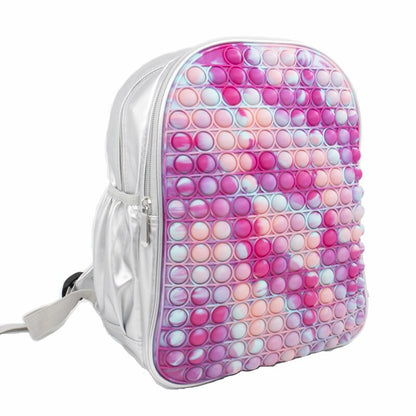 POP IT Backpack For School Rainbow Multicolor : Pop It Fidget Back Pack - SKINMOZ MARKET