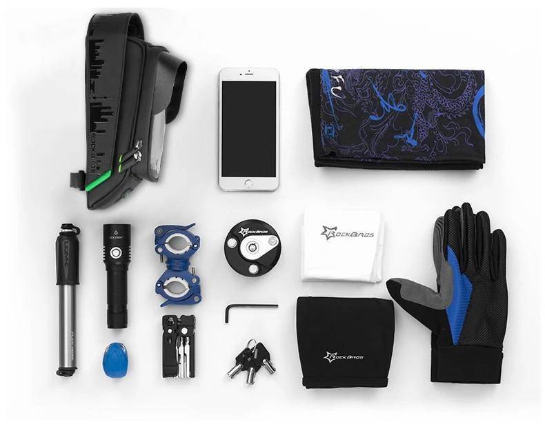 Bike Bag - Rockbros Waterproof Bicycle Bag With Phone Holder 6.5 Inches - SKINMOZ MARKET
