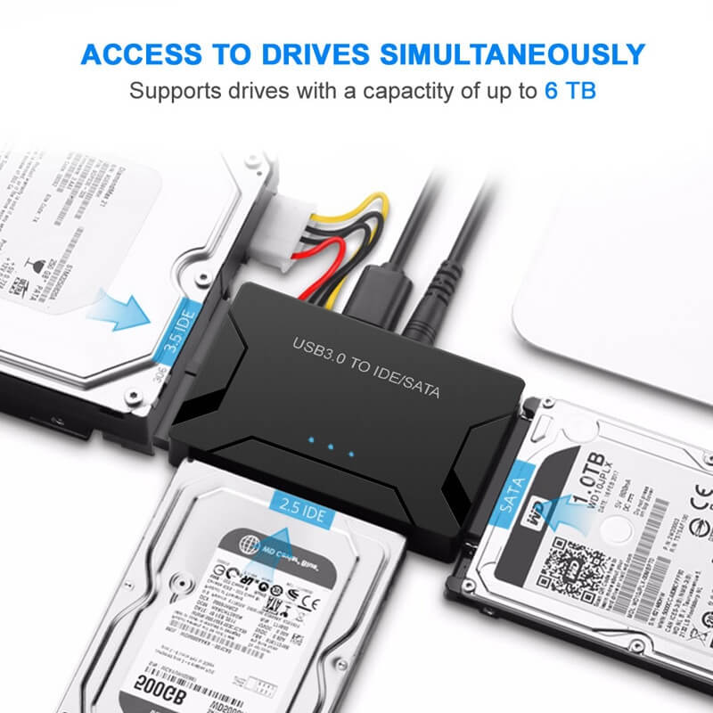 USB Hard Drive Adapter - SATA To USB 3.0 IDE Adapter Pro Converter - SKINMOZ MARKET
