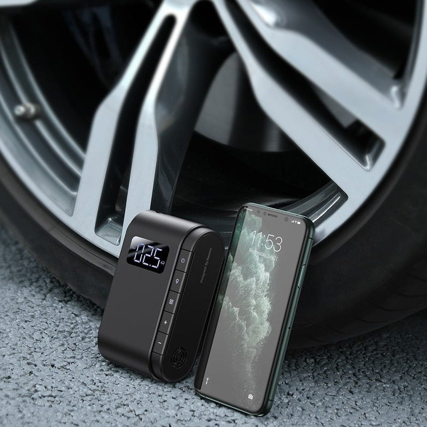 Air Compressor For Car Tire Inflator : Portable Mini Car Air Pump - SKINMOZ MARKET