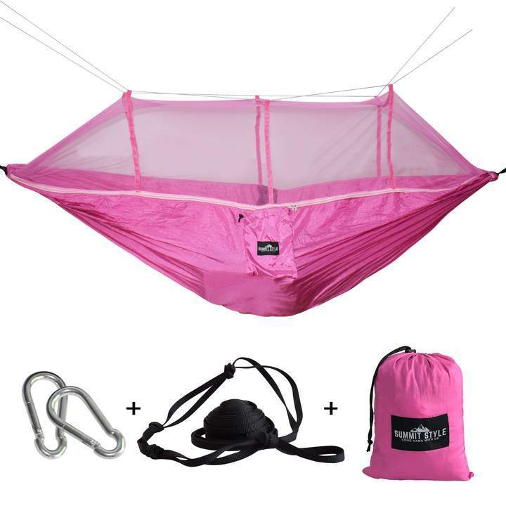 Hammock with Anti Mosquito Net : Hanging Camping For Outdoor Summer - SKINMOZ MARKET