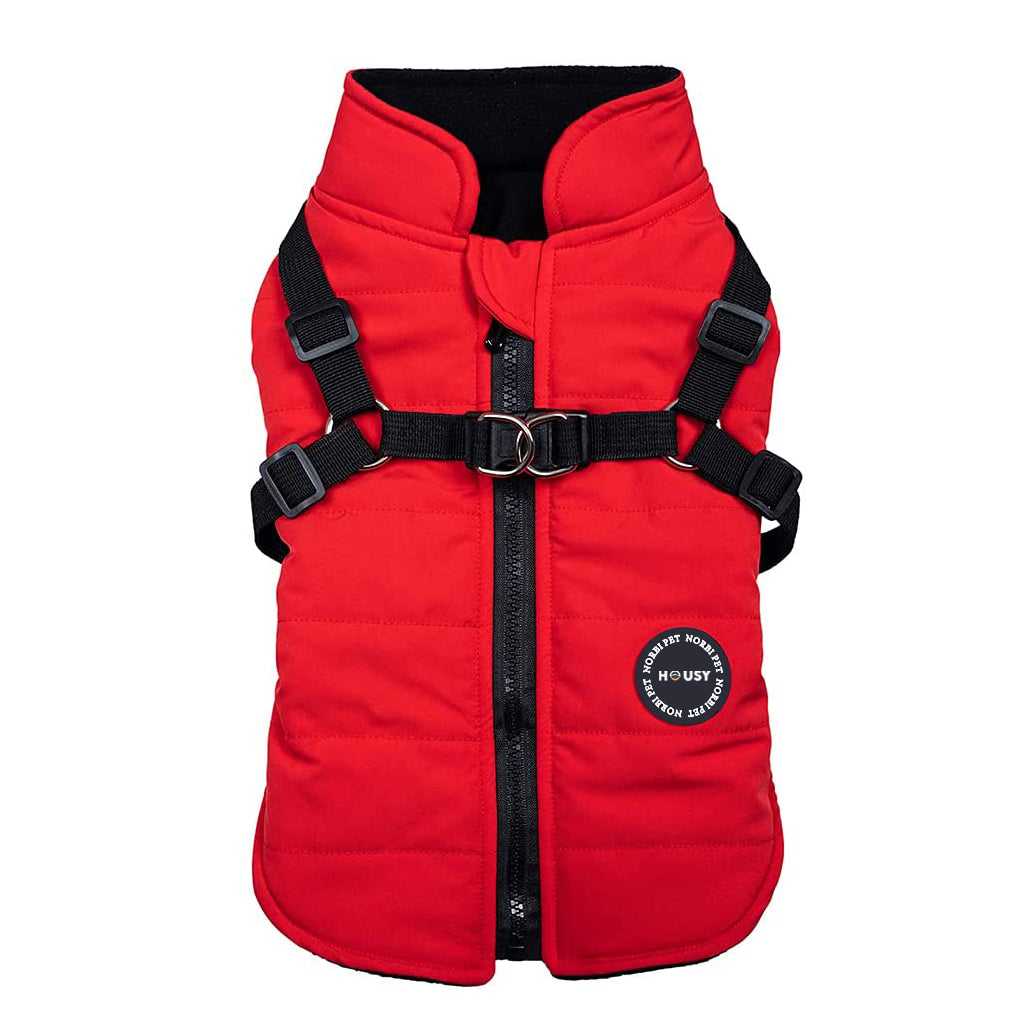 Dog Winter Jacket Coat With Harness : Waterproof Pet Winter Jacket - SKINMOZ MARKET