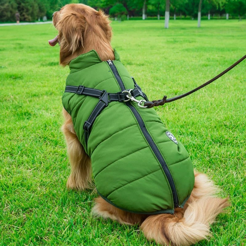 Dog Jacket - Waterproof Winter Jacket with Built-in Harness - SKINMOZ MARKET