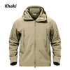 Military Tactical Plain Jacket Waterproof - Military Outdoor And Hiking Soft Shell Hooded Up To 5XL - SKINMOZ MARKET