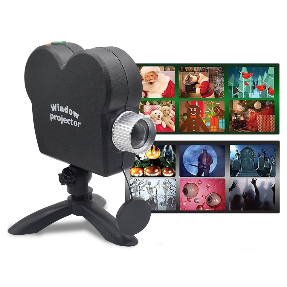 Halloween And Christmas Holographic Projector