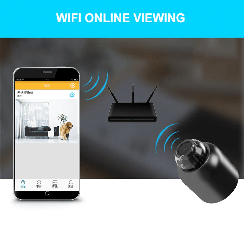 Mini Small Camera: Wifi Camera Video And Audio Recording Full HD