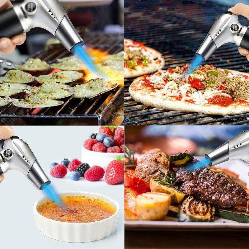Cooking Culinary Torch : Kitchen Butane Blow Torch Refillable , Safety Lock Torch - SKINMOZ MARKET