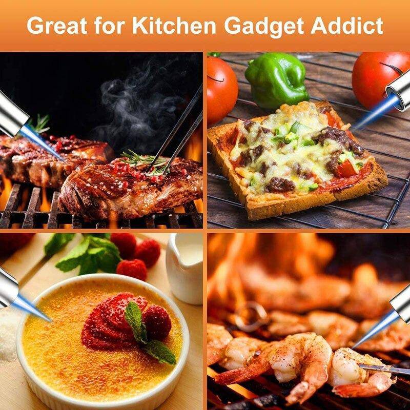 Cooking Culinary Torch : Kitchen Butane Blow Torch Refillable , Safety Lock Torch - SKINMOZ MARKET