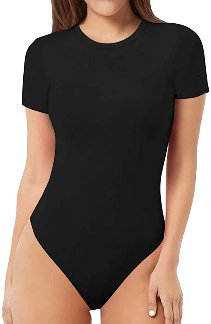 Tshirt Bodysuits: Fits Everybody Women's Round Neck T-shirts All Colors - SKINMOZ MARKET