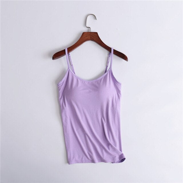 Tank Top With Built In Bra 2 IN 1