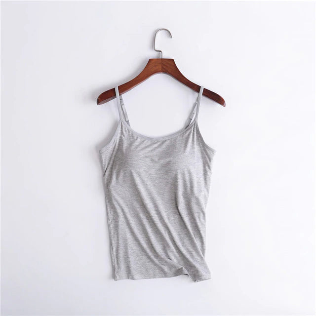 Tank Top With Built In Bra 2 IN 1