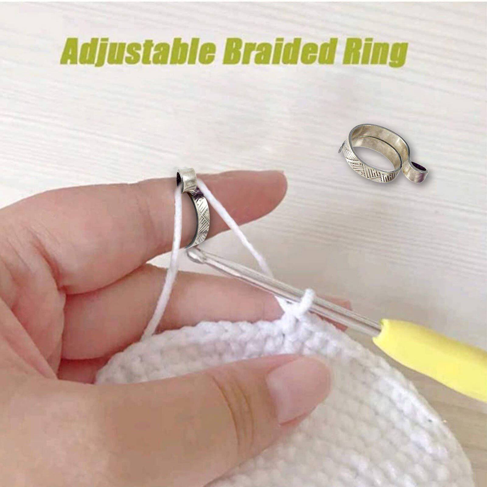 Adjustable Knitting Loop Crochet Loop Ring - Knitting Accessories - SKINMOZ MARKET