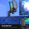 Gaming Microphone - USB RGB Mic Condenser For Recording, Streaming - SKINMOZ MARKET