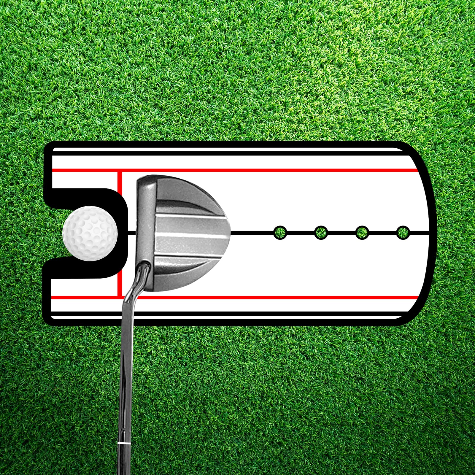 Golf Putting Alignment Mirror: Golf Portable Swing Training Aids - SKINMOZ MARKET