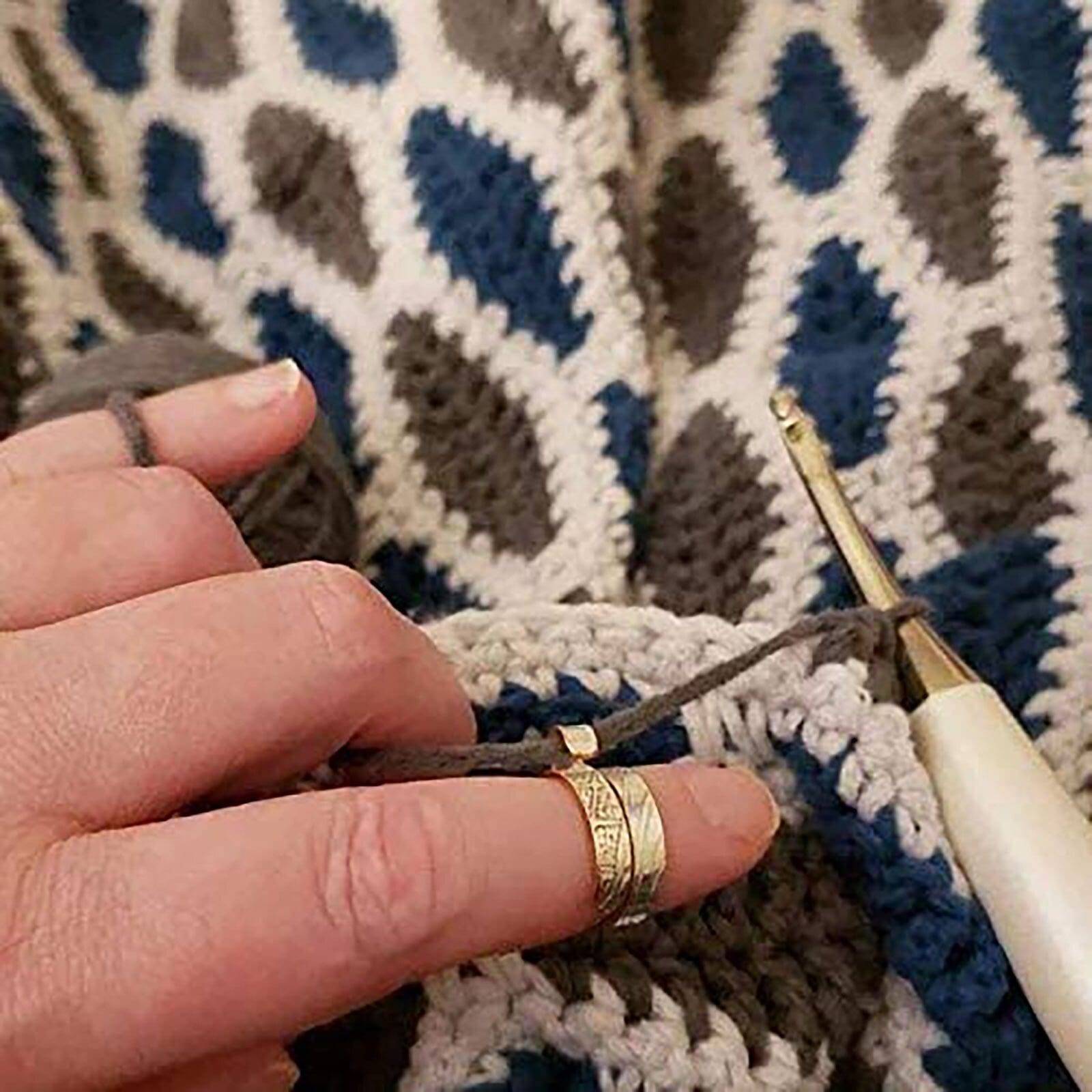Adjustable Knitting Loop Crochet Loop Ring - Knitting Accessories - SKINMOZ MARKET