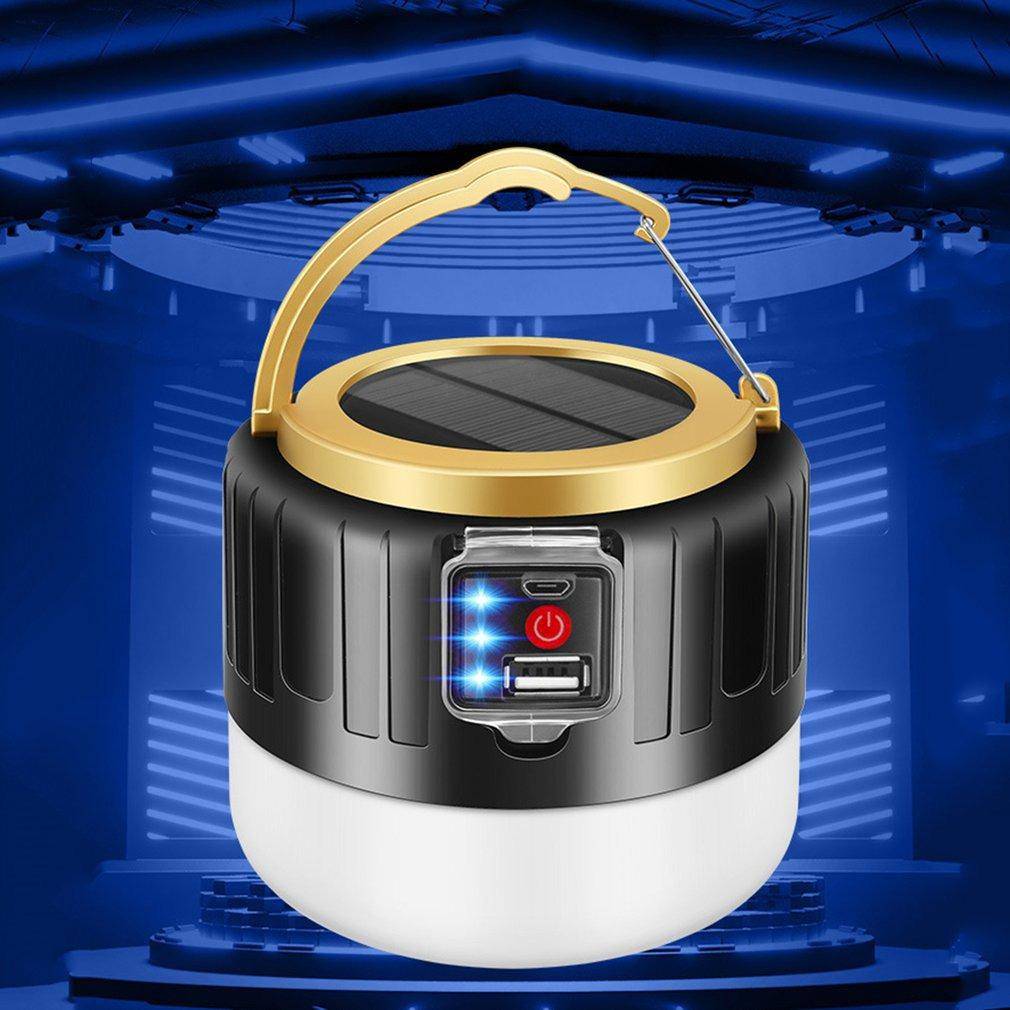 Camping Light Lantern Solar LED Rechargeable With Remote USB Power bank - SKINMOZ MARKET