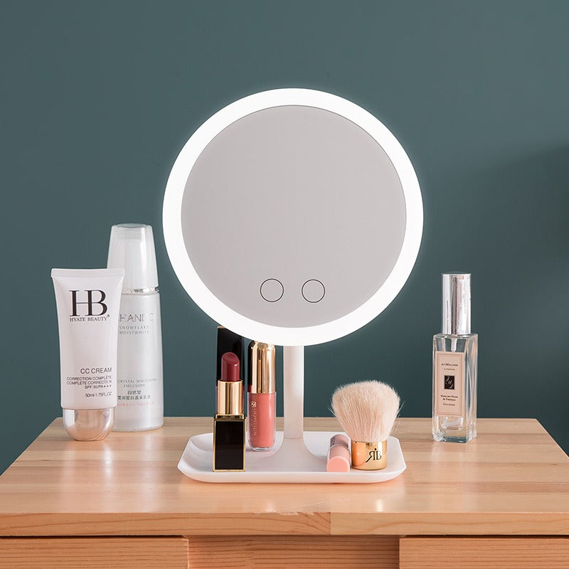 Makeup Mirror With Led: Ring Light Mirror - SKINMOZ MARKET