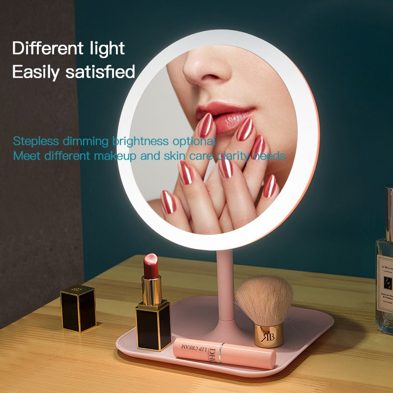 Makeup Mirror With Led: Ring Light Mirror - SKINMOZ MARKET