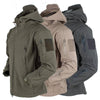 Military Tactical Plain Jacket Waterproof - Military Outdoor And Hiking Soft Shell Hooded Up To 5XL - SKINMOZ MARKET
