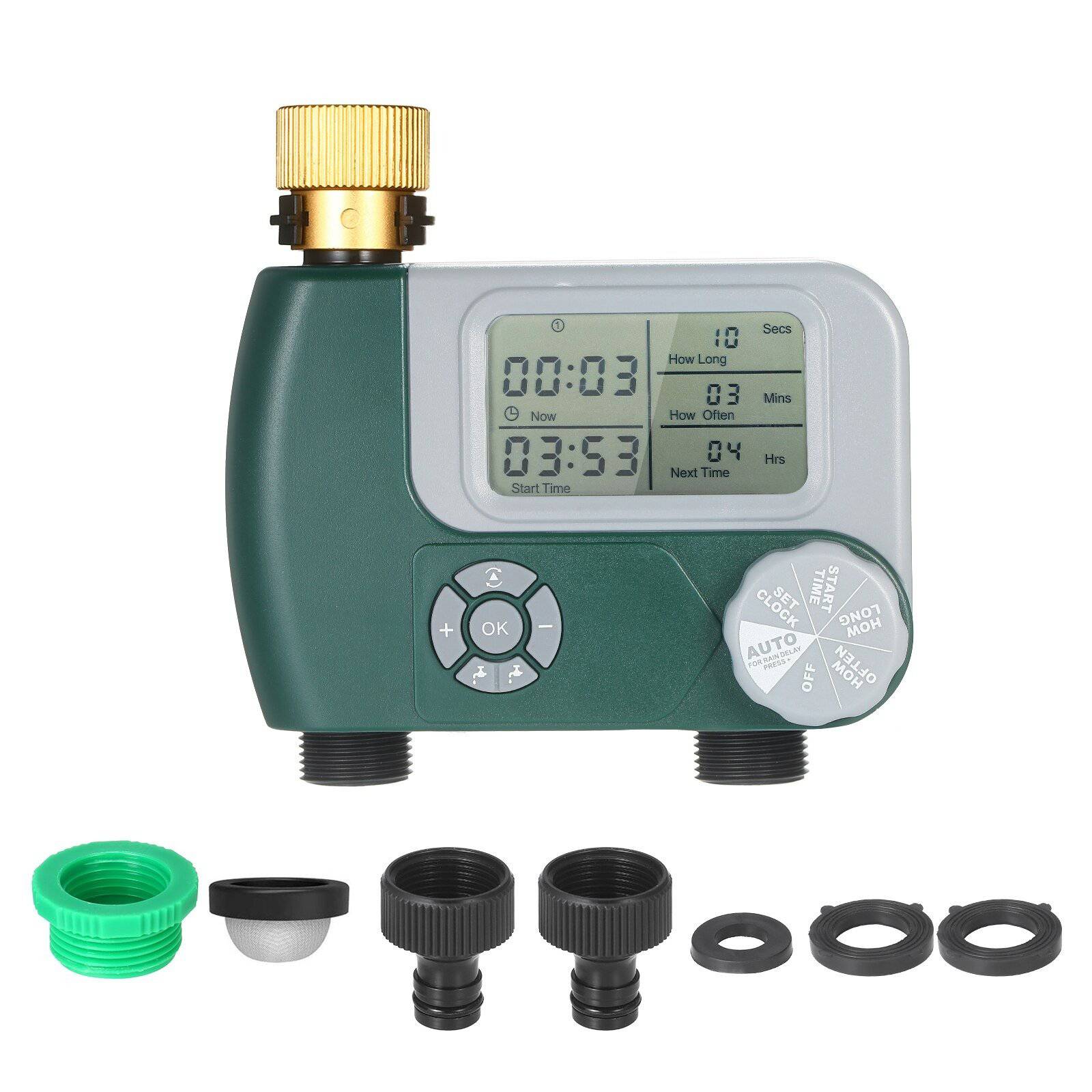 Watering 2 Outlet Grass Garden Timer - Irrigation Control Clock Timer - SKINMOZ MARKET