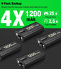 Xbox Wireless Controller Battery Rechargeable - 4x Batteries Xbox Series X/S/Xbox One S/X - SKINMOZ MARKET