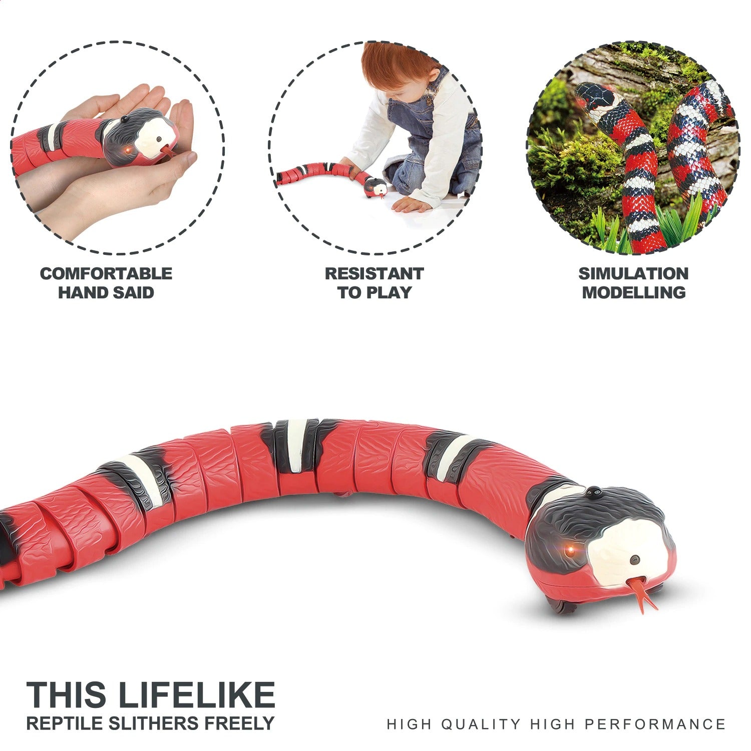 Snake Cat Toy - Interactive Rechargeable Snake Toy - SKINMOZ MARKET