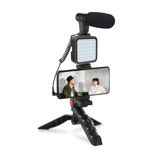 Tripod Stand with Phone Clamp Holder And Micro For Vlogging - SKINMOZ MARKET