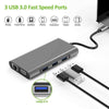 USB-C Hub Multiport: 10 in 1 Docking Station With Triple Display Adapter Type C - SKINMOZ MARKET