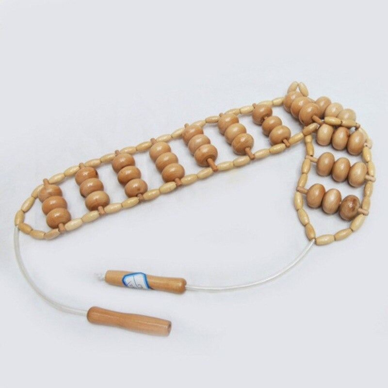 Back Massage Wood Roller : Therapy Massage Tool - SKINMOZ MARKET